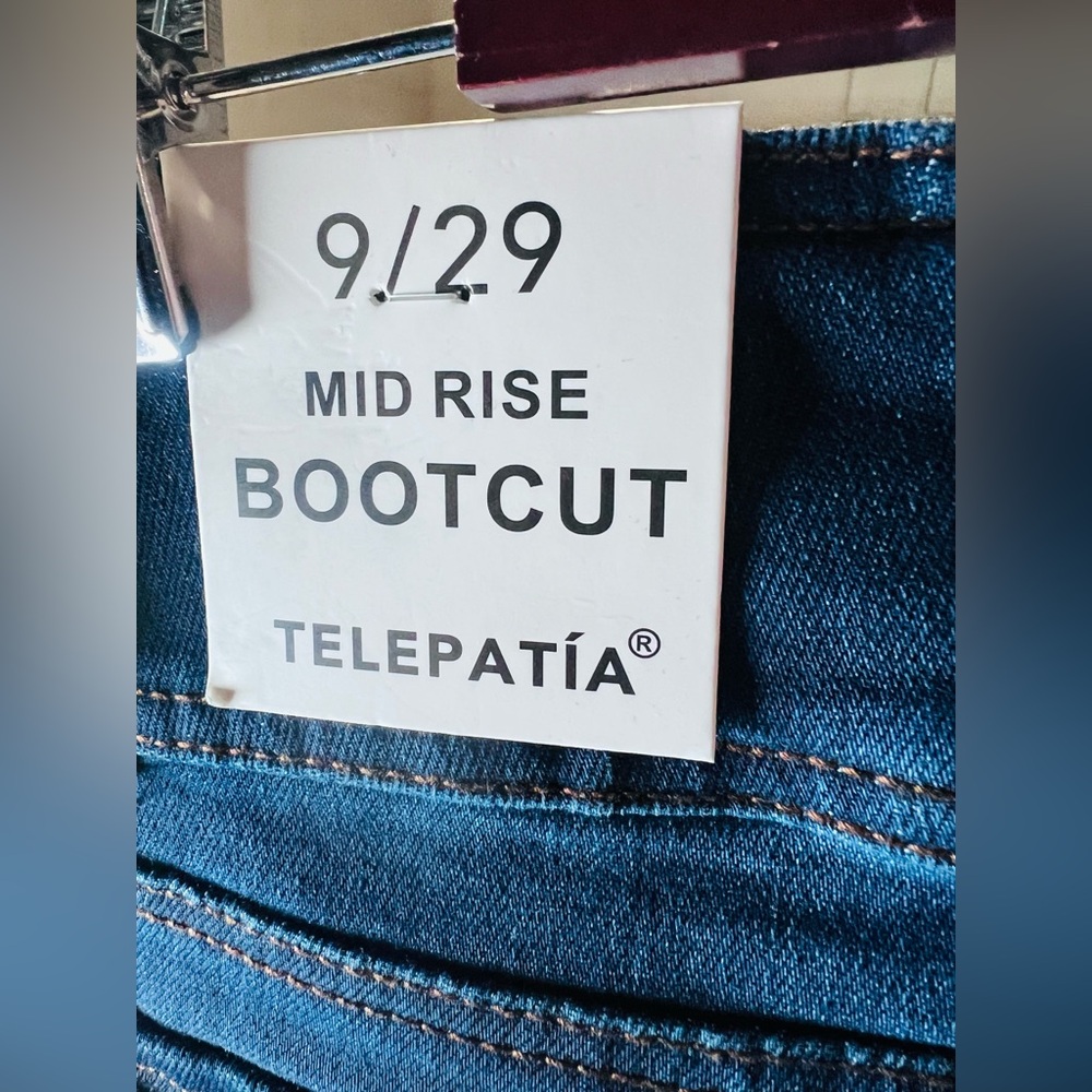 Telepatía mid rise bootcut Women's Blue Jeans 9 - Picture 3 of 9